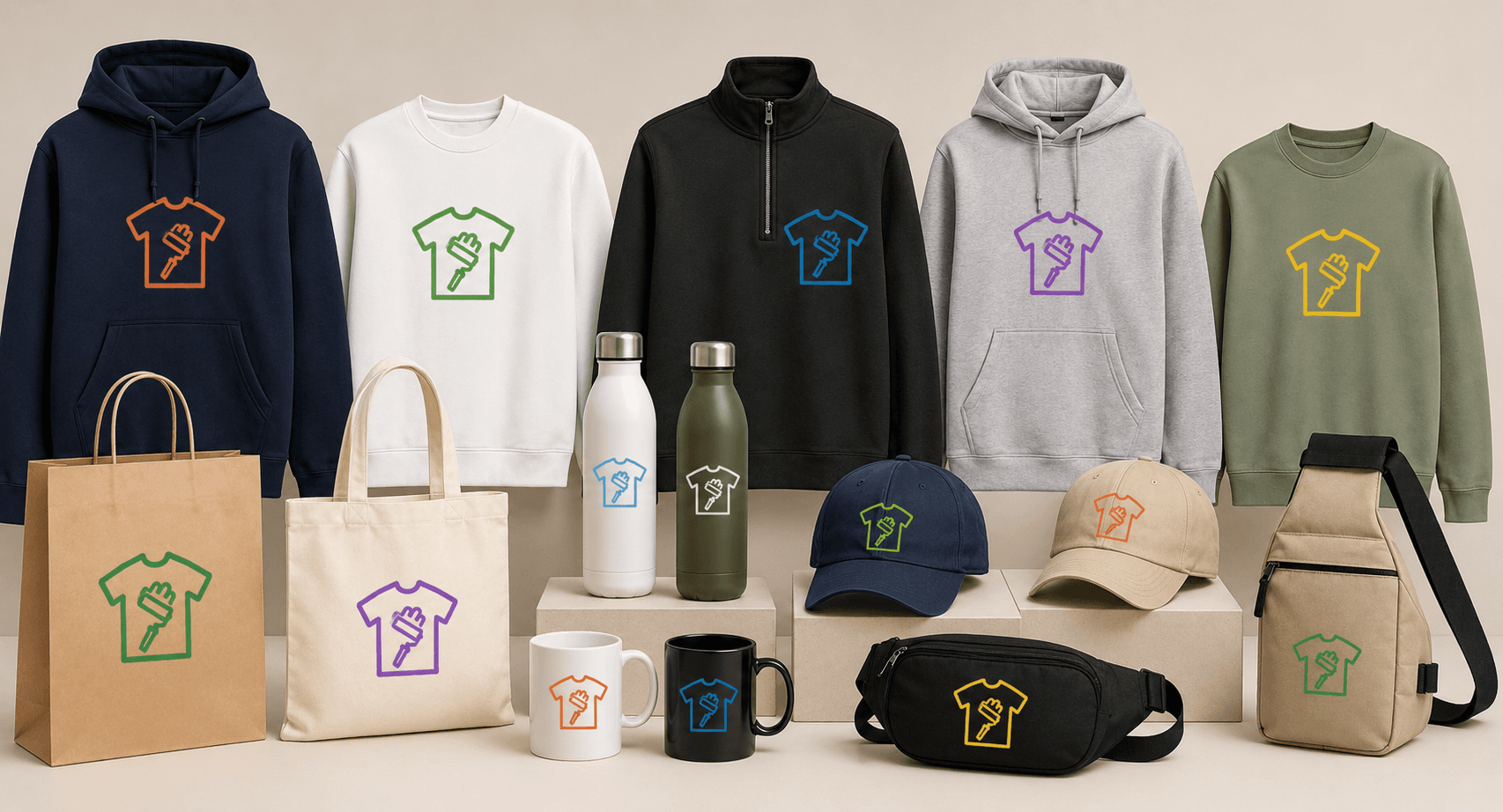 Custom branded apparel from The Golden Prints
